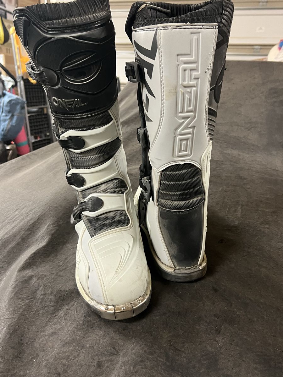 O'Neal Element Motocross Boots White/Black Size 11 US
