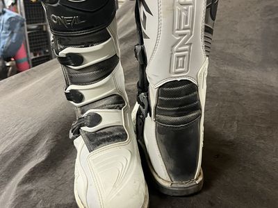 O'Neal Element Motocross Boots White/Black Size 11 US