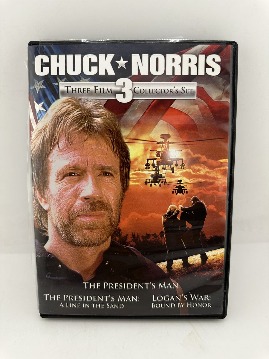 Chuck Norris Three Film Collector's Set DVD President's Man Logan's War Action