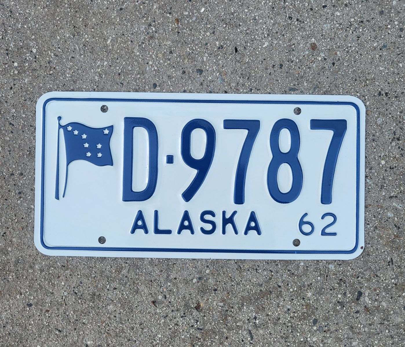 1962 Alaska license plate