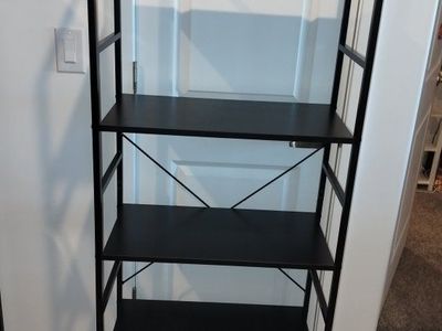 5 tier bookcase metal frame 5ft 3in tall