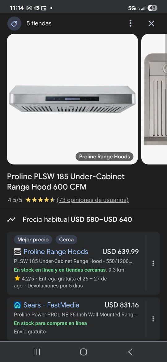 proline range hood