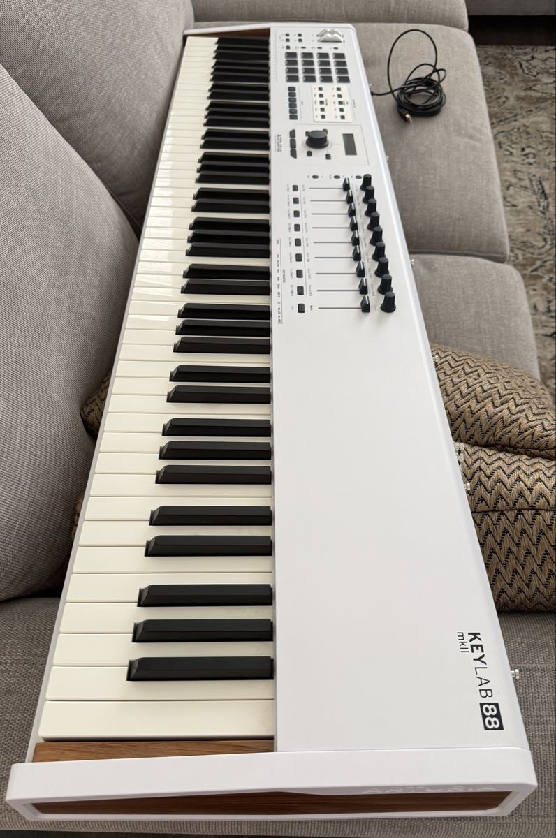 Arturia KeyLab 88 MkII MIDI Controller Keyboard (White)