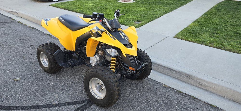 Can-Am DS ATV Quad - Yellow Youth Utility Off-Road Vehicle