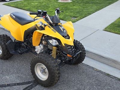 Can-Am DS ATV Quad - Yellow Youth Utility Off-Road Vehicle