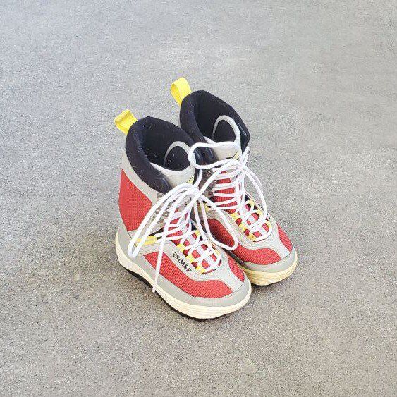 Kids Boys Junior Sims Size 1-2 Snowboard Boots