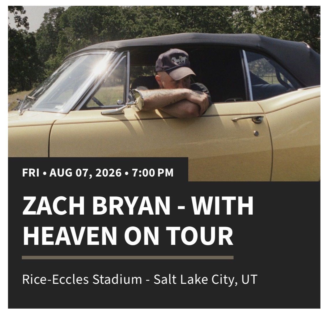 zach bryan concert tickets!