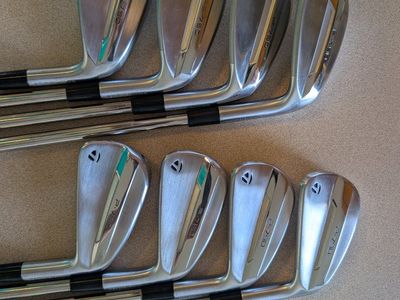 2025 TaylorMade P 790 Irons, 4-P, A. KBS tour lite, stiff flex.