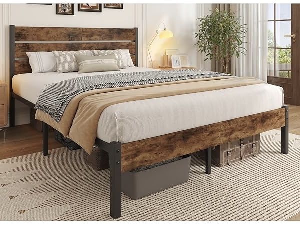 Modern Queen Bed Frame — Brand New in Box
