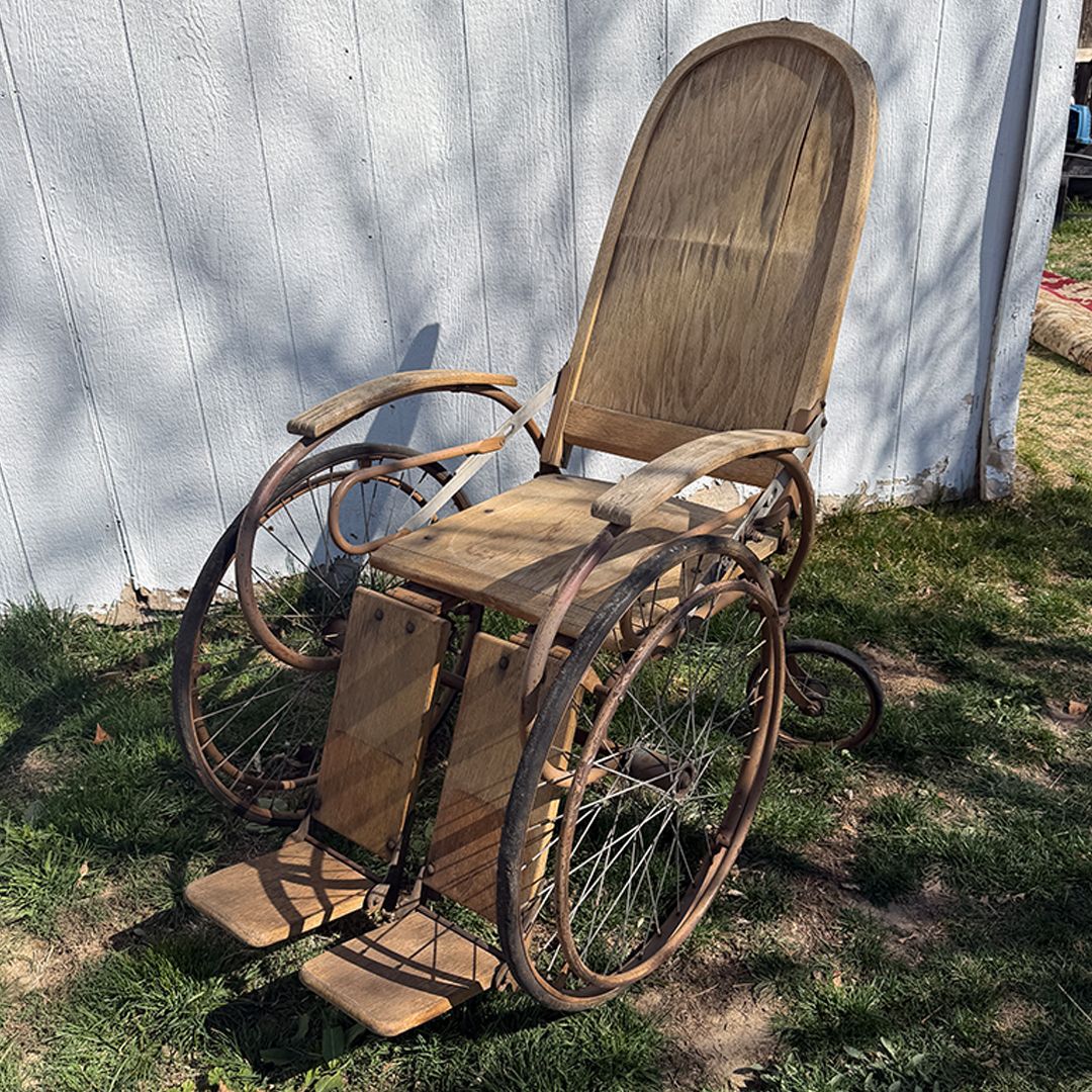 Antique Wheelchair - Yard Decor