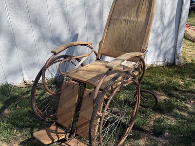 Antique Wheelchair - Yard Decor