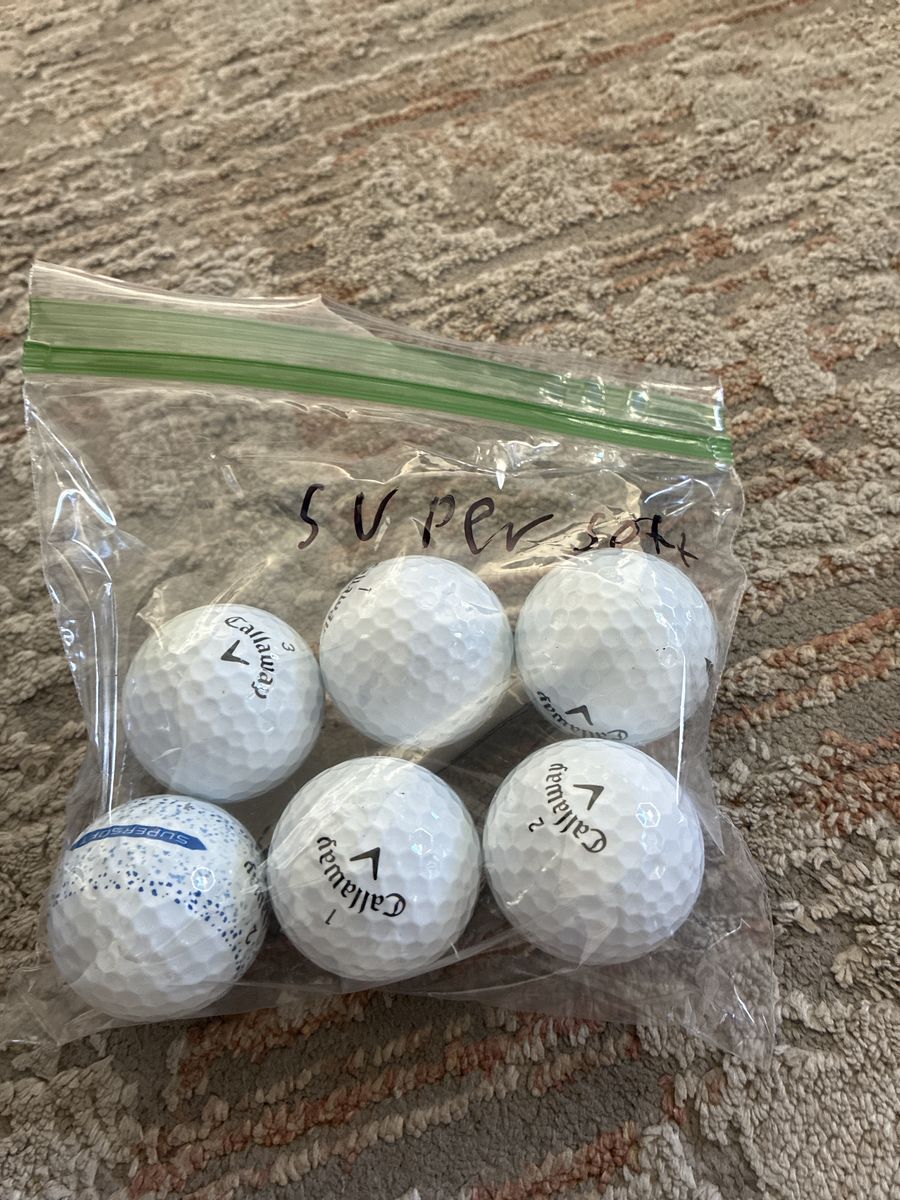 6 callaway supersoft golf balls