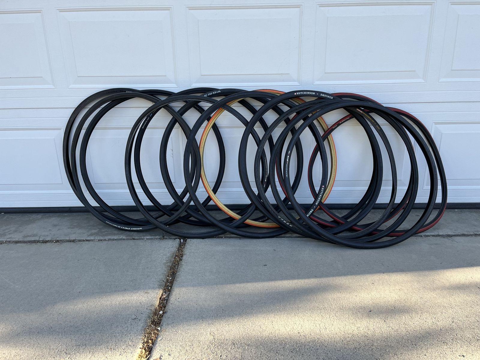 Fifteen Road Tires Size 700x23c - Many are New and Others are Lightly Used all for $95