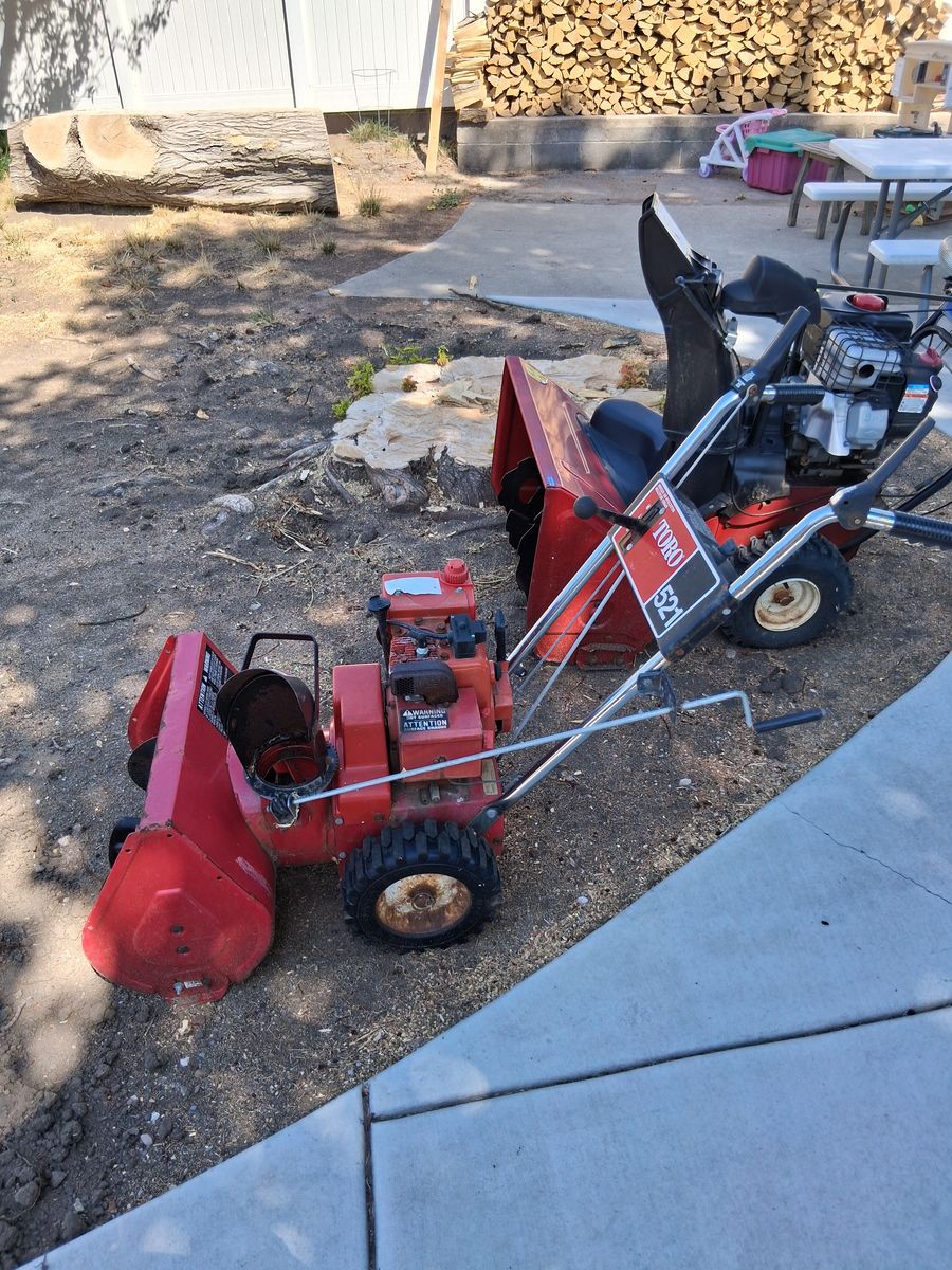 2 Toro Snowblowers