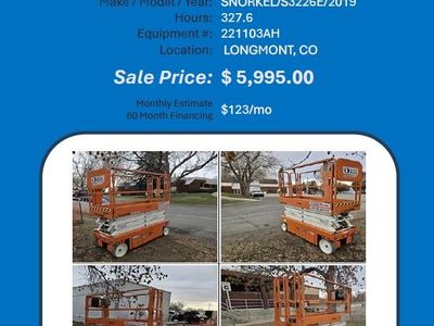 Scissor Snorkel 3226 narrow