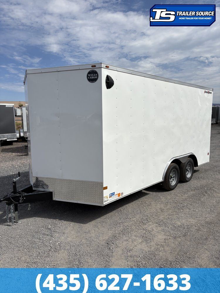 8.5x16 Wells Cargo FastTrac Enclosed Cargo Trailer - 7'0" Interior - 7K GVWR -