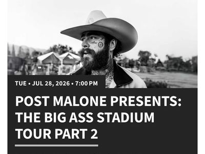 Post Malone tickets row 1 on the floor