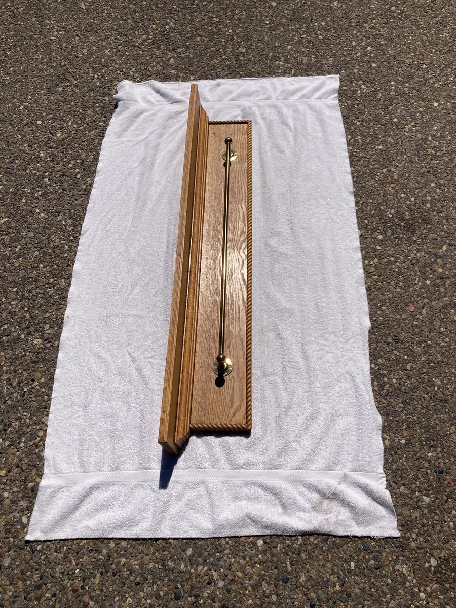 Antique solid oak mantle/shelf