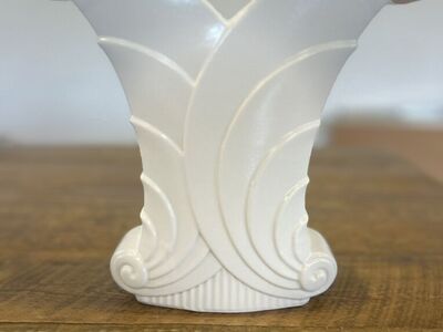 Vintage Abingdon Art Deco Vase USA WHITE