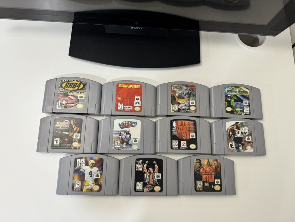 Authentic Nintendo 64 / N64 Games / $8 Each