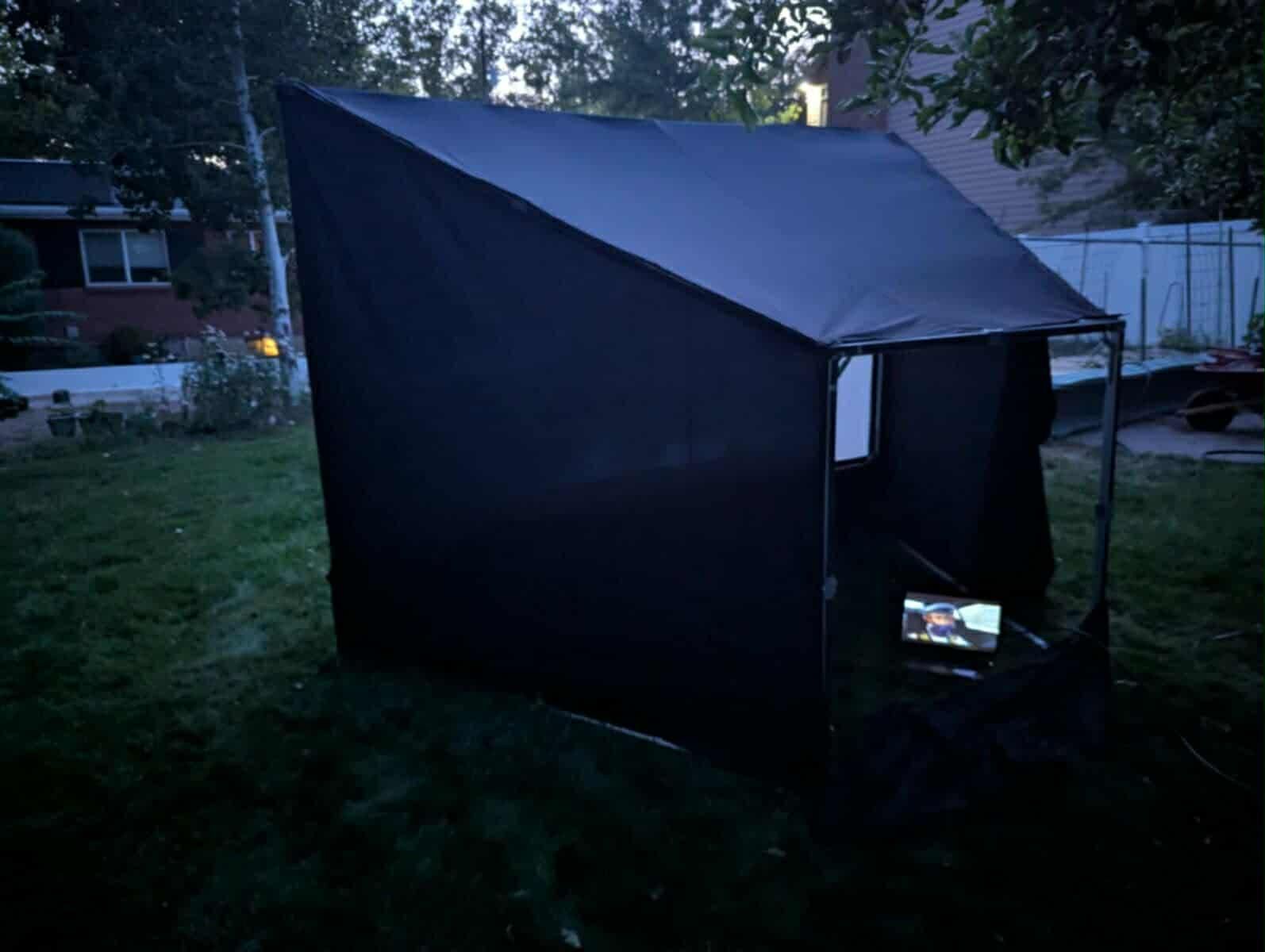 Outdoor Movie Theater Rental – Projector + Big Screen (Backyard / Parties)