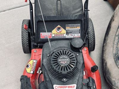 Troy built lawn mower