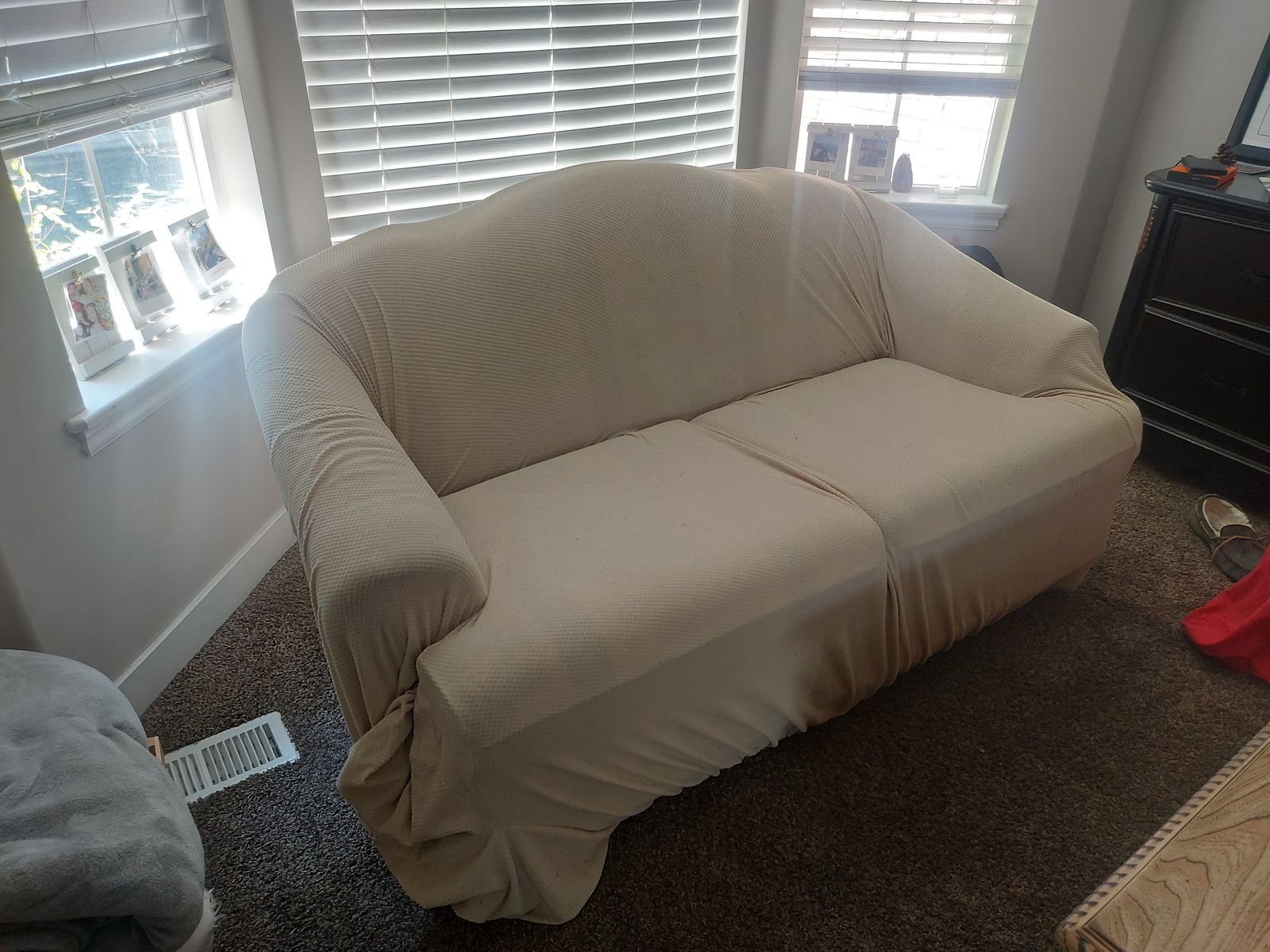 Comfortable 2-Seater Sofa + Removable Slipcover – Great Condition