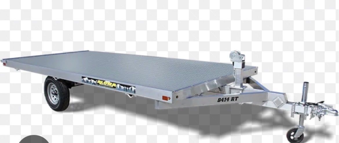 Aluma 8414 RT Utility Trailer - Flatbed, Single Axle, Aluminum RAFTING, 4 WHEELER, Side by side,