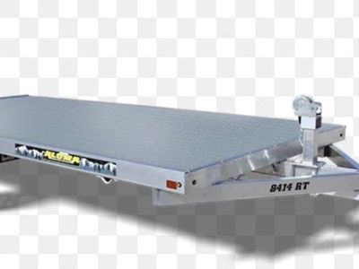 Aluma 8414 RT Utility Trailer - Flatbed, Single Axle, Aluminum RAFTING, 4 WHEELER, Side by side,