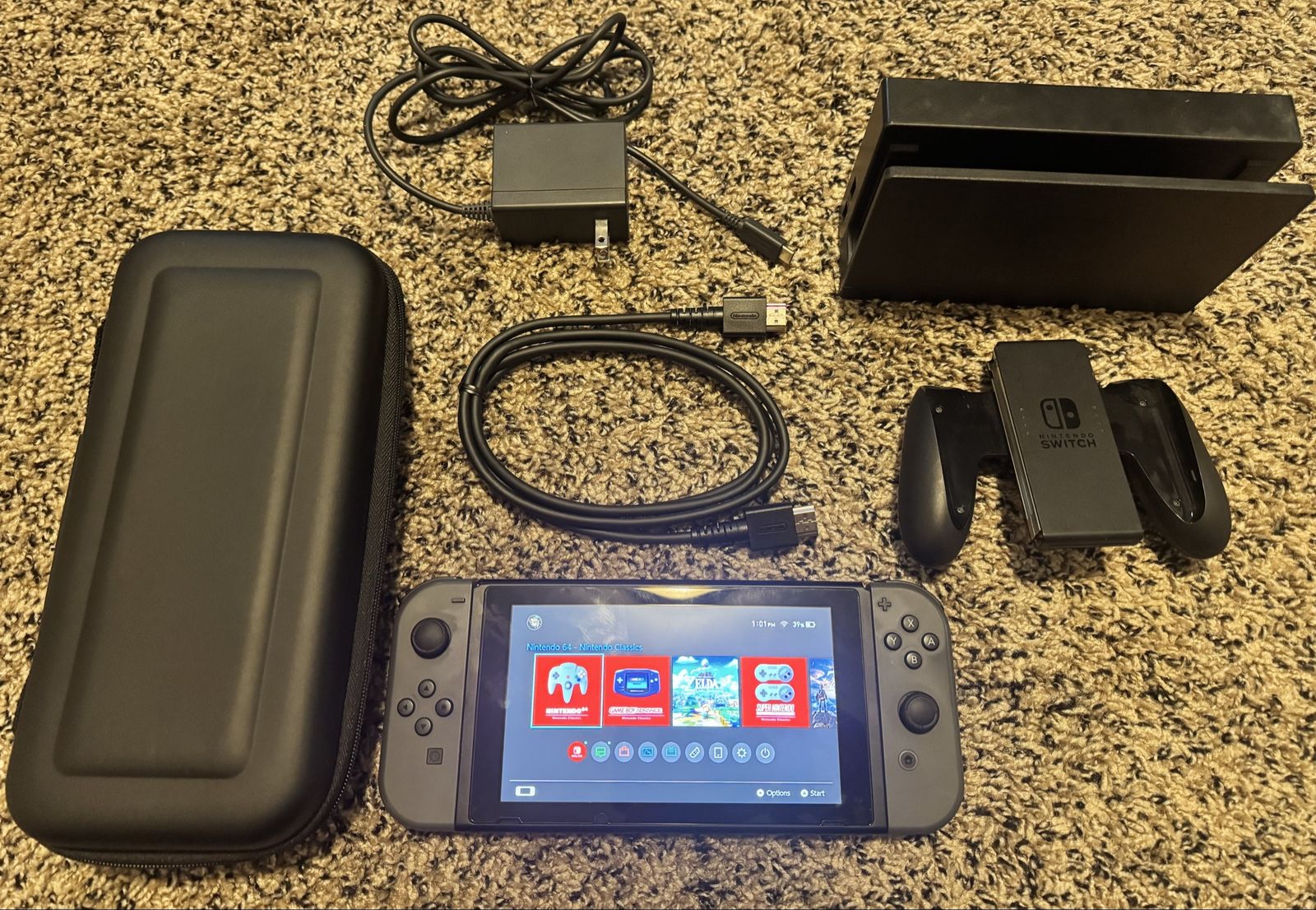 Complete Nintendo Switch System with  additional 8GB SD Card & Hard Shell Carrying Case - $130 obo