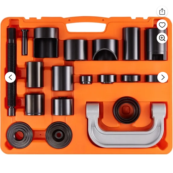 Ball Joint Press Set, 21-piece Tool Set, C-press Ball Joint Removal and Installation Tools
