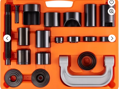 Ball Joint Press Set, 21-piece Tool Set, C-press Ball Joint Removal and Installation Tools