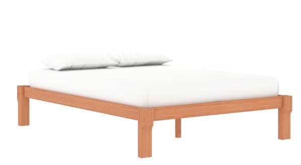 Brand New Flexispot Kana Japanese Joinery Wood Bed Frame (Oak) Queen