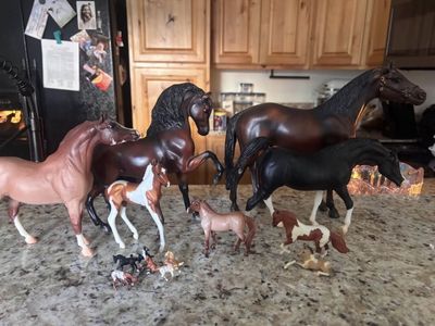 Breyer Retired Model Horses Collection - Various Sizes & Breeds, 1 Leg Repaired