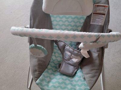 Ingenuity Baby Bouncer with Removable Headrest & Toy Bar