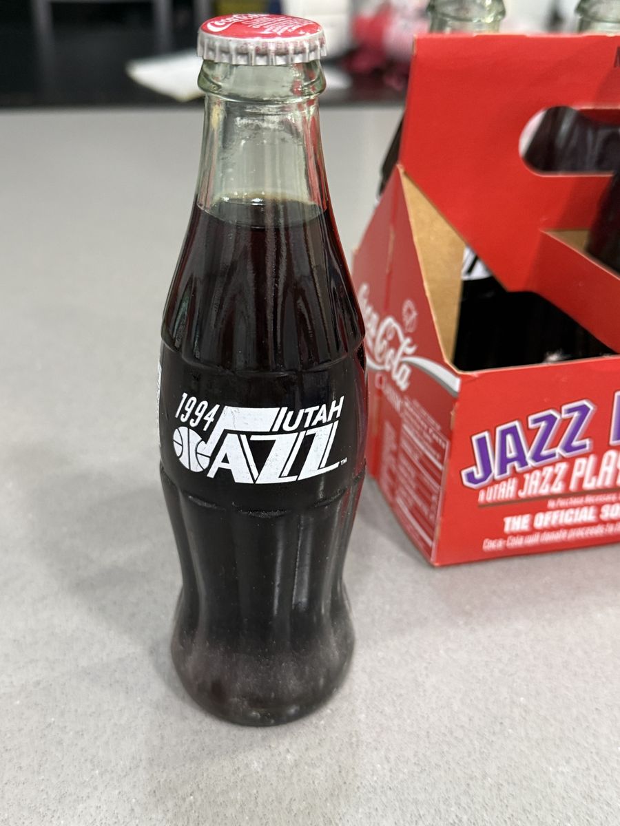 1994 Utah Jazz Coca-Cola Commemorative 6-Pack - Full & Unopened Vintage NBA Collectible