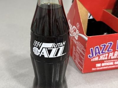 1994 Utah Jazz Coca-Cola Commemorative 6-Pack - Full & Unopened Vintage NBA Collectible