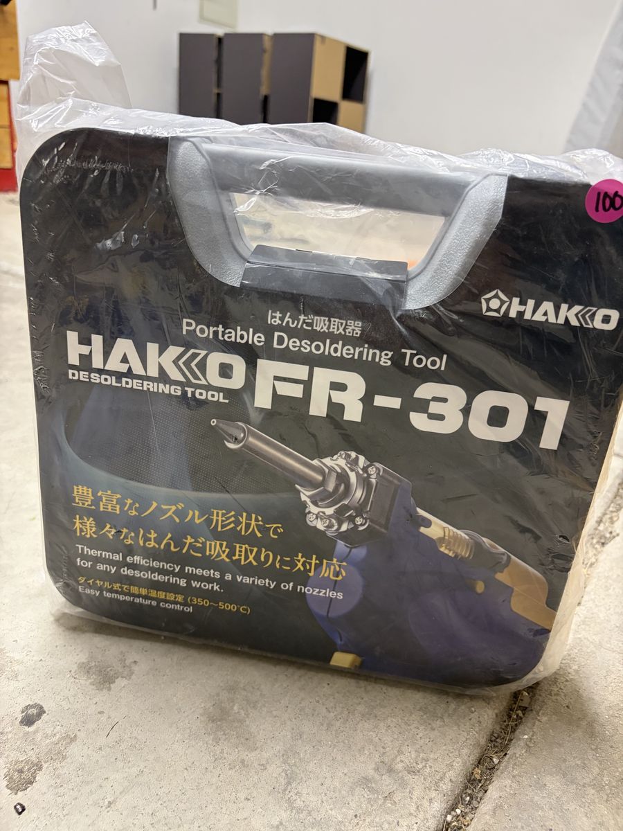 HAKKO FR-301 Desoldering Tool Kit - Quick Nozzle Change - New in Box