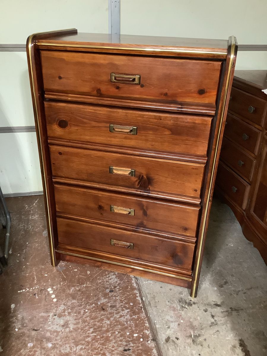 5 Drawer All Wood Dresser