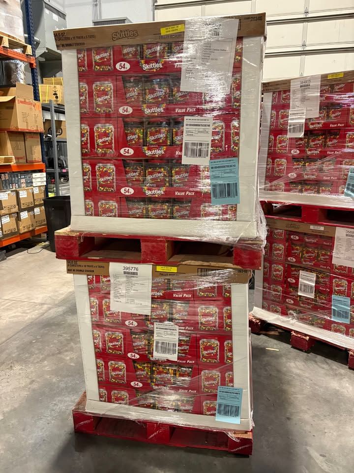 Costco Pallets of Unopened Bulk Candy! Hi-Chews & Skittles! $1/lb