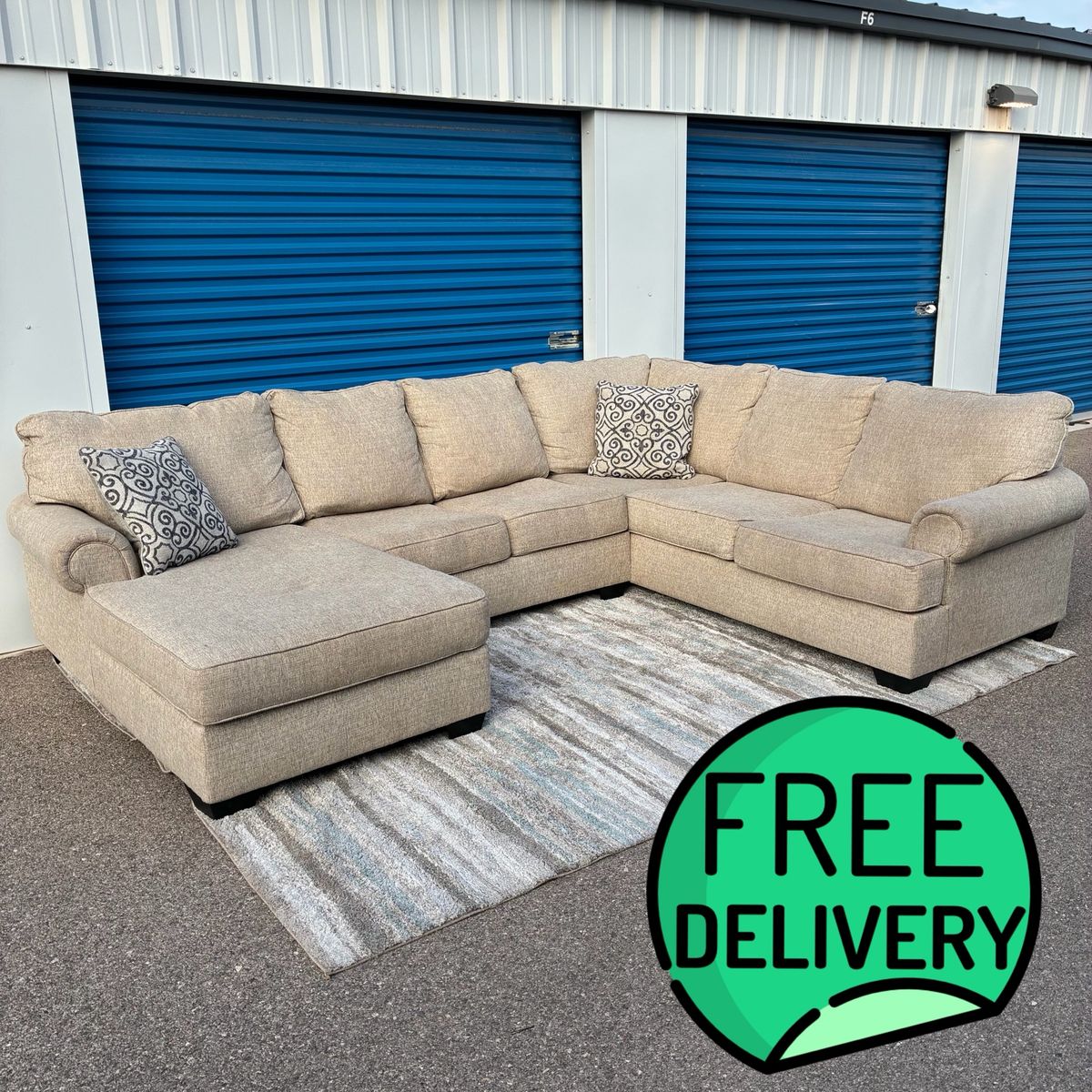 Ashley Sectional Couch-FREE DELIVERY-