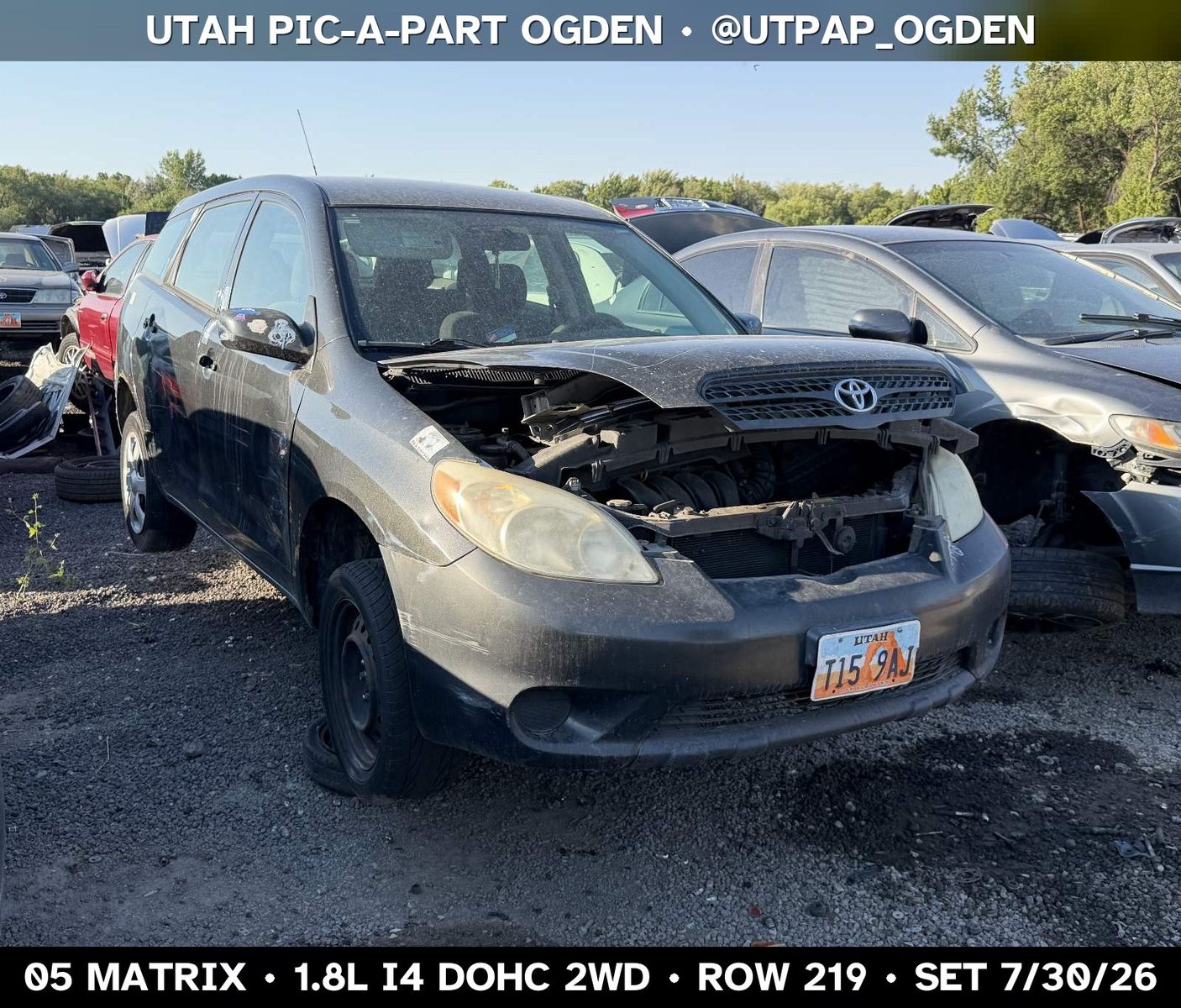 Just In! 2005 Toyota Matrix Parts - UTPAP Ogden