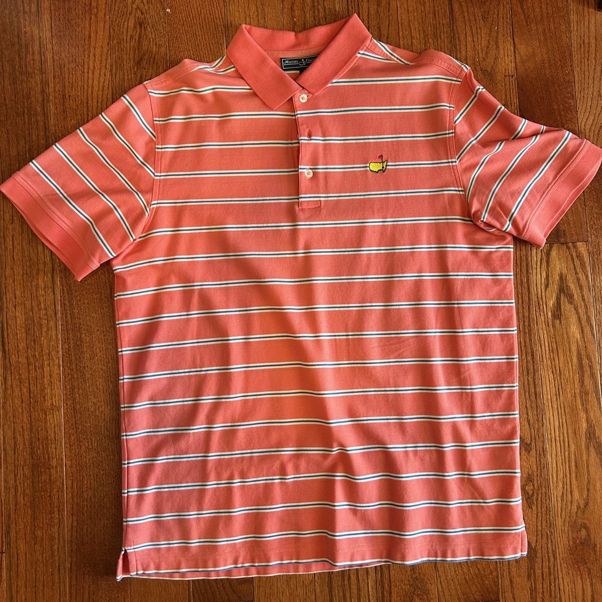 Pink White Blue Masters Collection Polo - Large