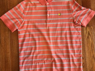 Pink White Blue Masters Collection Polo - Large