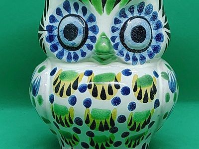 Anthropologie Mexican pottery owl mug