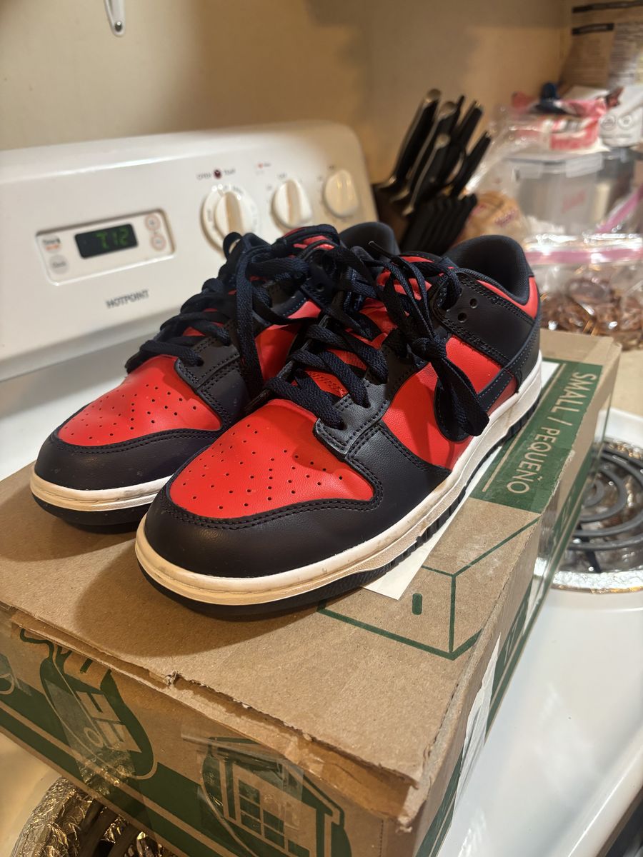 Nike Dunk Low Mens Size 10 Red/obsidian