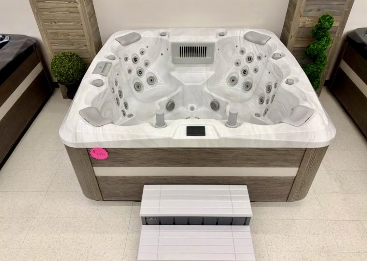Pay less relax more no sales tax Hot Tub event