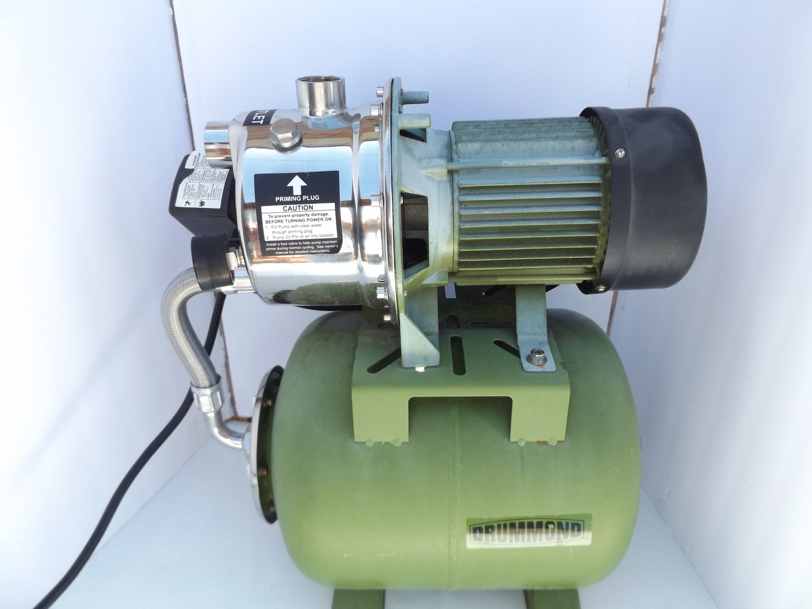 Drummond 1 HP Stainless Steel Shallow Well Pump Tank Pressure Control Switch 950Gph