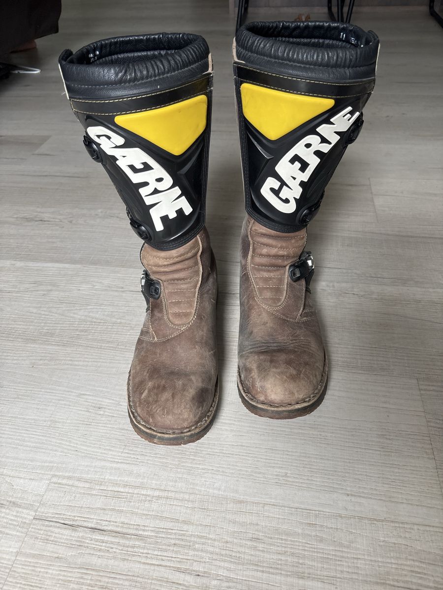 Gaerne Balance hand made Oiled Pro Motocross Trials Boots Brown Size 11