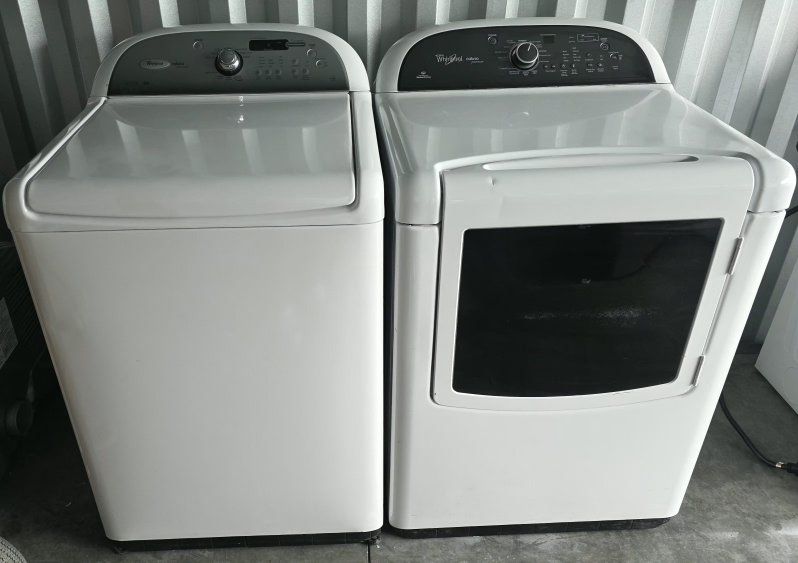 whirlpool cabrio washer & electric dryer set